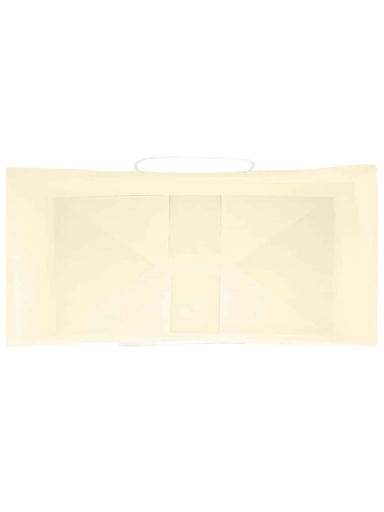 Paperikassit 250 kpl kahvoilla keltainen 21x11x28 cm