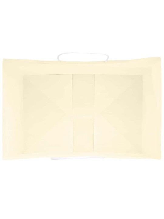 Paperikassit 250 kpl kahvoilla keltainen 32x22x28 cm