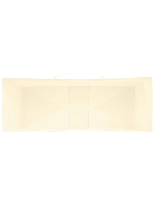 Paperikassit 250 kpl kahvoilla keltainen 45x17x48 cm