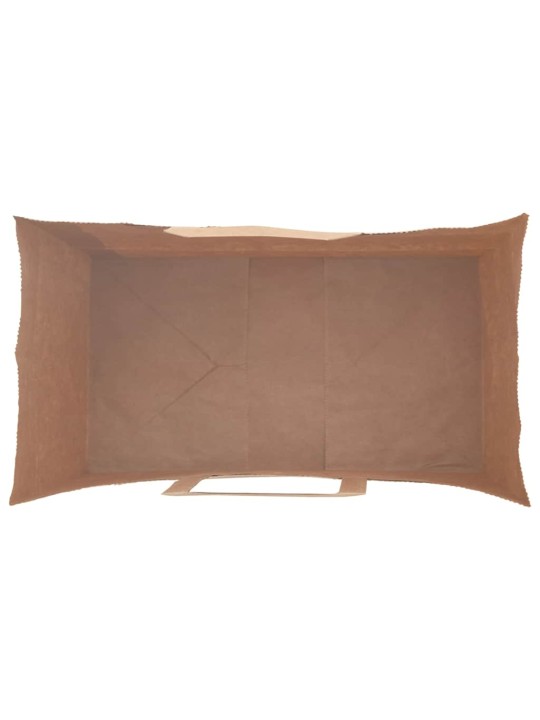 Paperikassit 50 kpl kahvoilla ruskea 15x8x21 cm