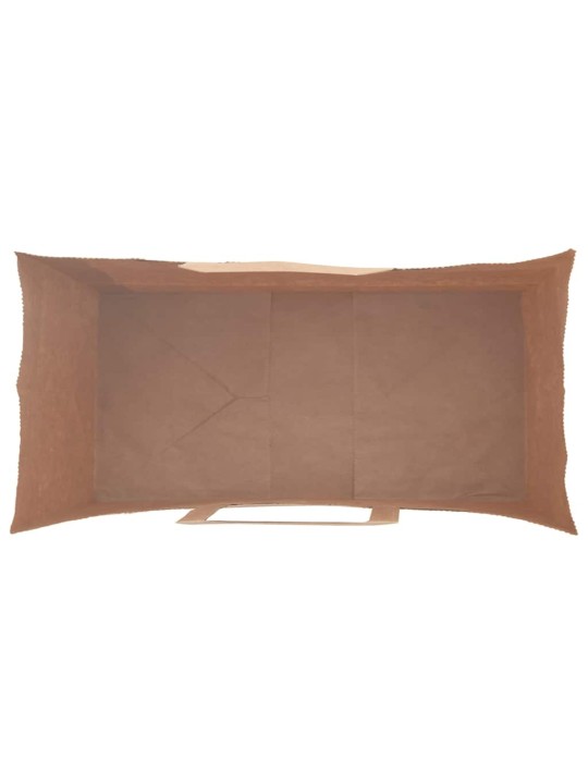 Paperikassit 50 kpl kahvoilla ruskea 18x8x22 cm