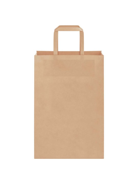 Paperikassit 50 kpl kahvoilla ruskea 21x11x31 cm
