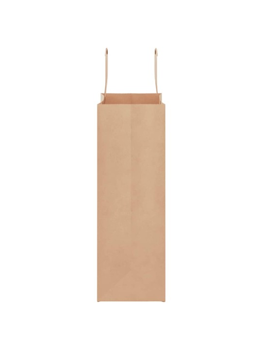 Paperikassit 50 kpl kahvoilla ruskea 21x11x31 cm