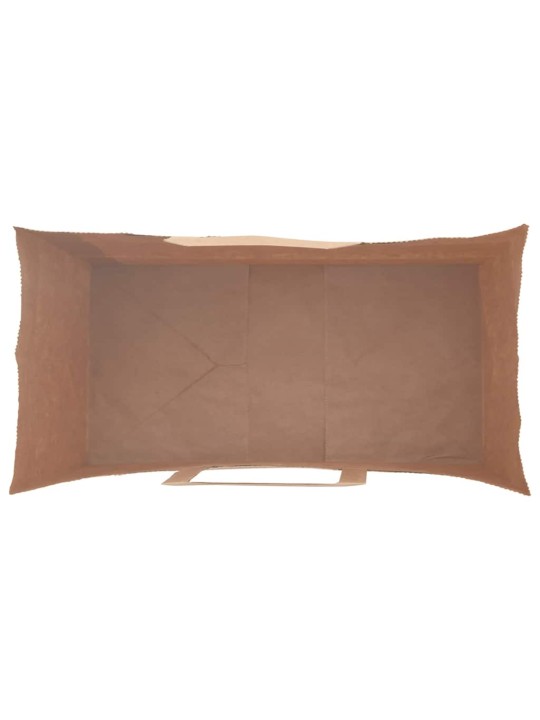 Paperikassit 50 kpl kahvoilla ruskea 21x11x31 cm