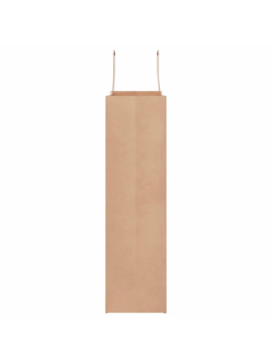 Paperikassit 50 kpl kahvoilla ruskea 32x12x42 cm