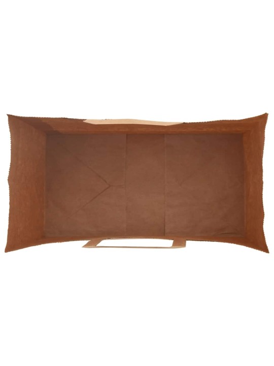 Paperikassit 50 kpl kahvoilla ruskea 32x17x25 cm