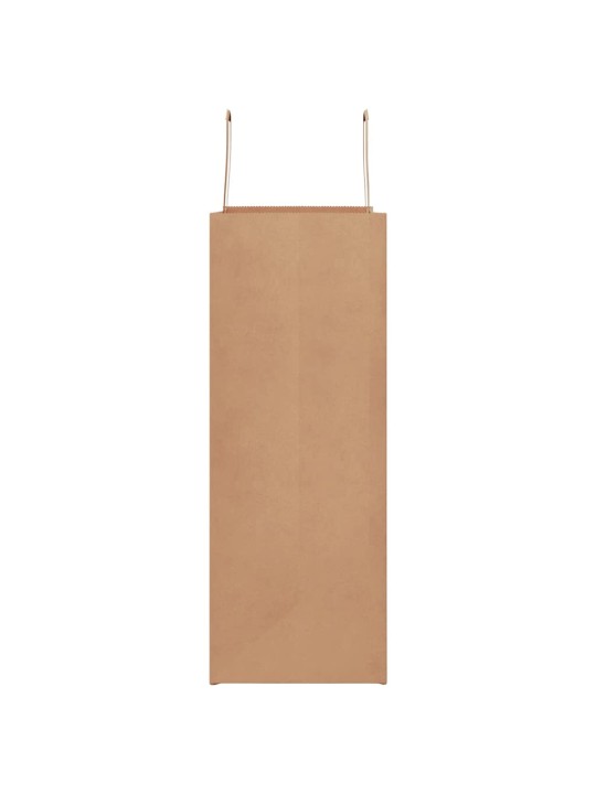 Paperikassit 50 kpl kahvoilla ruskea 32x17x44 cm