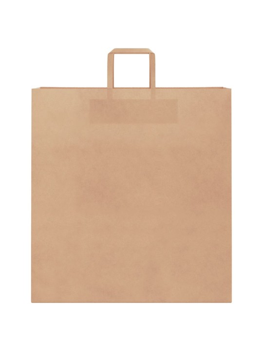 Paperikassit 50 kpl kahvoilla ruskea 45x17x48 cm