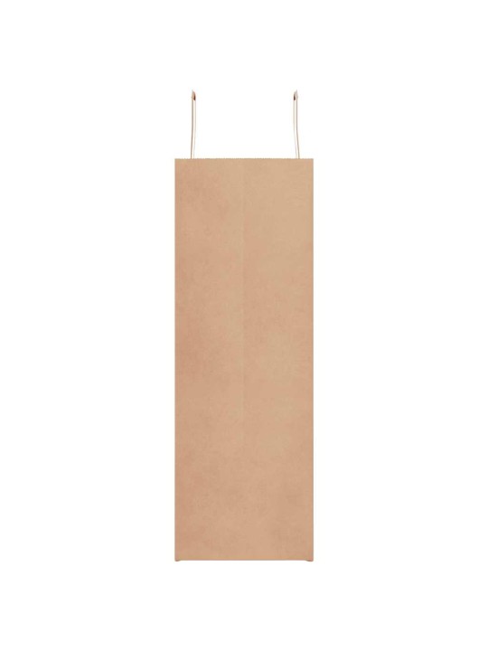 Paperikassit 50 kpl kahvoilla ruskea 45x17x48 cm