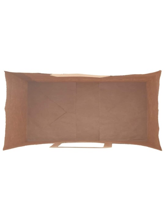 Paperikassit 250 kpl kahvoilla ruskea 18x8x22 cm