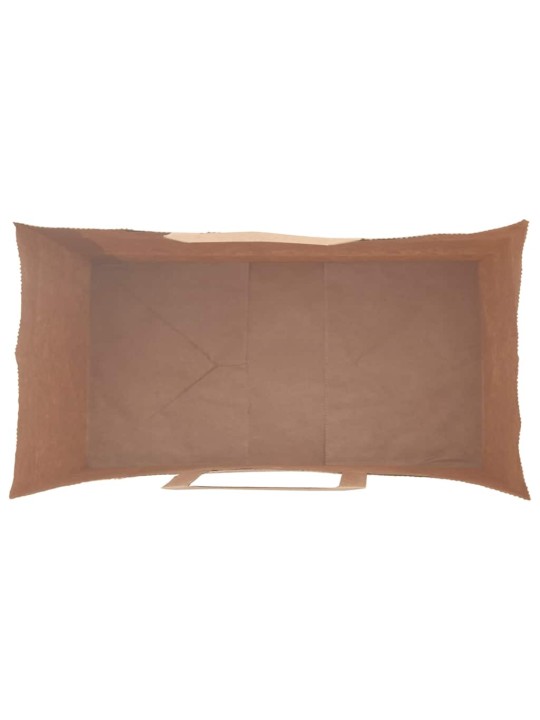 Paperikassit 250 kpl kahvoilla ruskea 21x11x28 cm