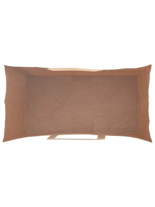Paperikassit 250 kpl kahvoilla ruskea 21x11x31 cm