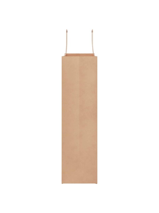 Paperikassit 250 kpl kahvoilla ruskea 32x12x42 cm