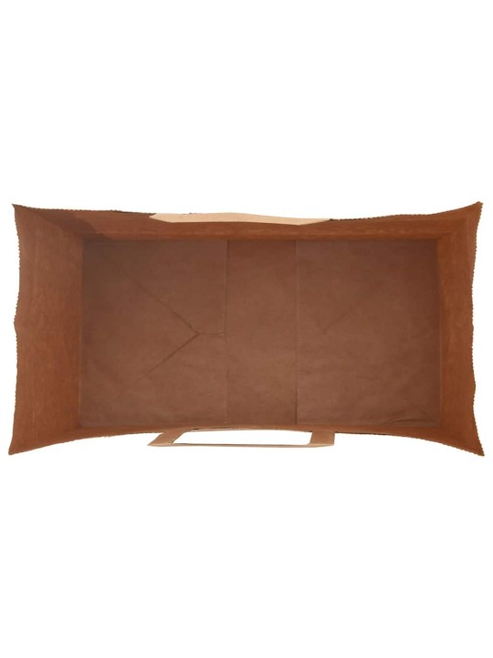 Paperikassit 250 kpl kahvoilla ruskea 32x17x44 cm