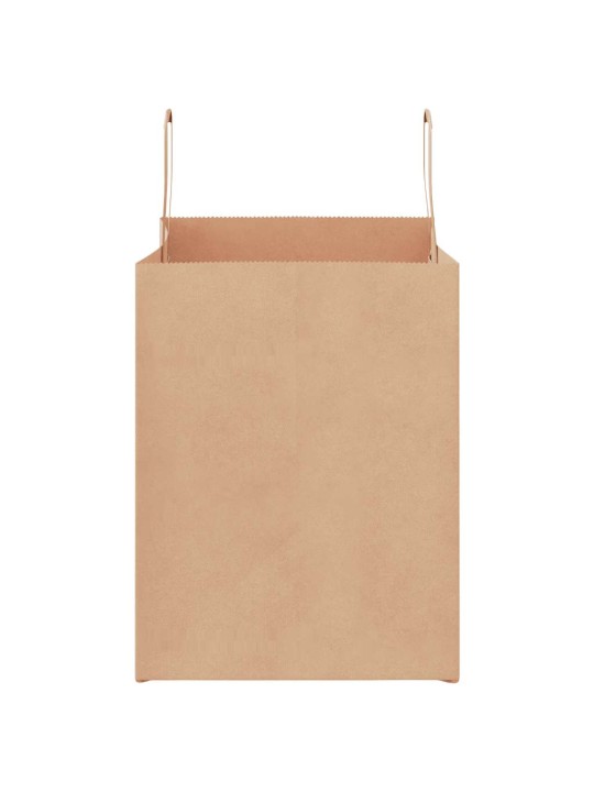 Paperikassit 250 kpl kahvoilla ruskea 32x22x28 cm