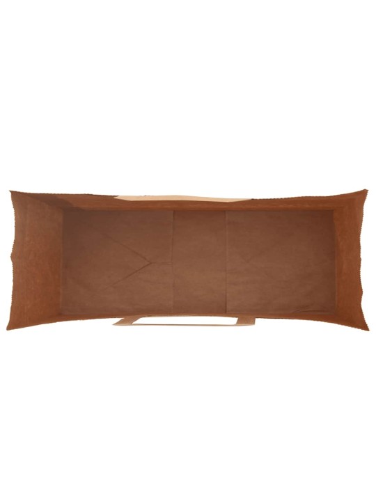 Paperikassit 250 kpl kahvoilla ruskea 45x17x48 cm