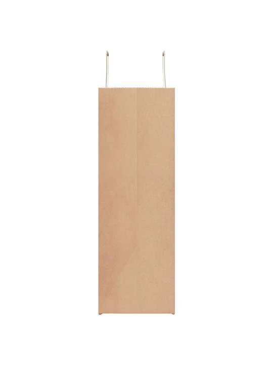 Paperikassit 250 kpl kahvoilla ruskea 54x15x49 cm