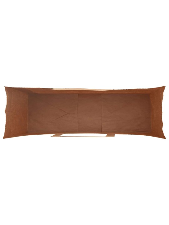 Paperikassit 250 kpl kahvoilla ruskea 54x15x49 cm