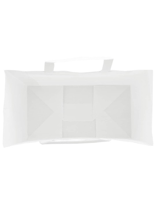 Paperikassit 50 kpl kahvoilla valkoinen 32x17x25 cm