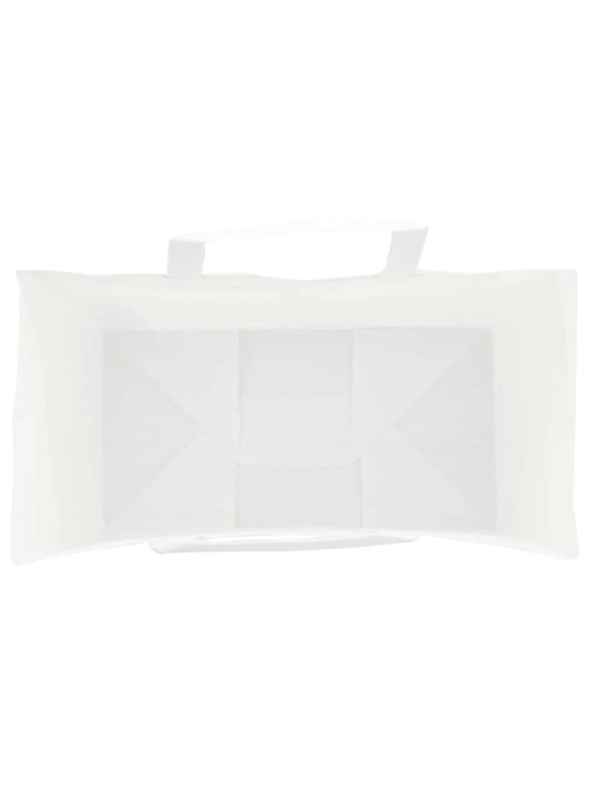 Paperikassit 250 kpl kahvoilla valkoinen 21x11x36 cm