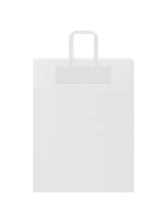 Paperikassit 250 kpl kahvoilla valkoinen 32x12x42 cm