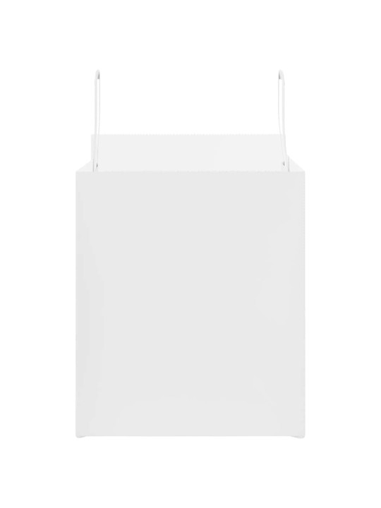 Paperikassit 250 kpl kahvoilla valkoinen 32x22x24 cm