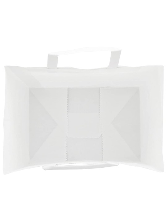 Paperikassit 250 kpl kahvoilla valkoinen 32x22x24 cm