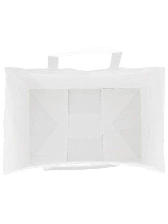 Paperikassit 250 kpl kahvoilla valkoinen 32x22x28 cm