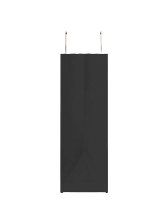 Paperikassit 50 kpl kahvoilla musta 54x15x49 cm