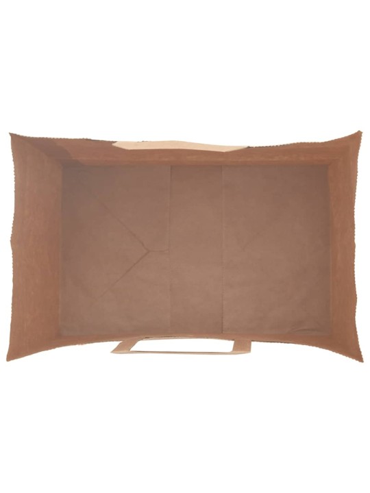Paperikassit 250 kpl kahvoilla musta 26x17x25 cm