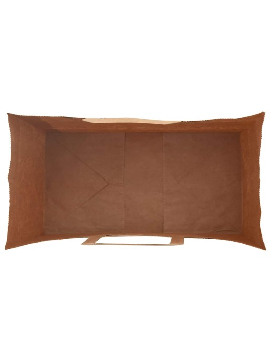 Paperikassit 250 kpl kahvoilla musta 32x17x25 cm