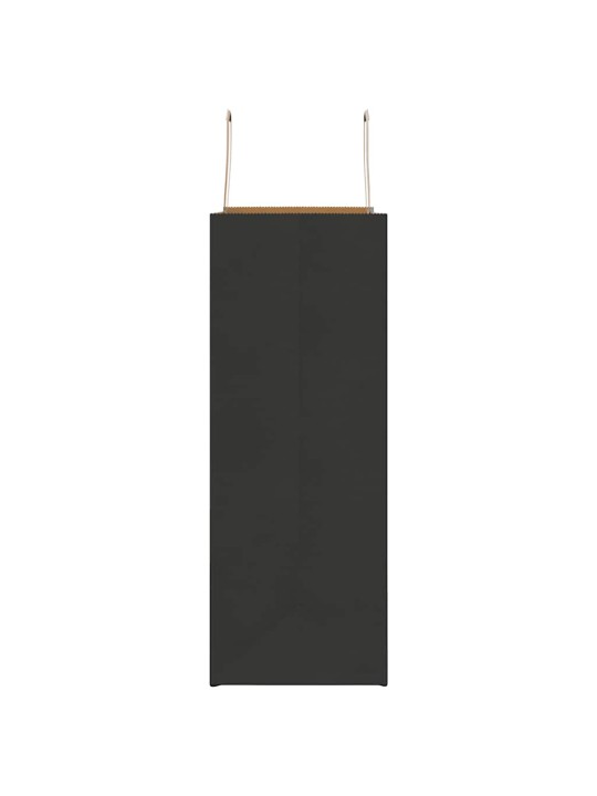 Paperikassit 250 kpl kahvoilla musta 32x17x44 cm