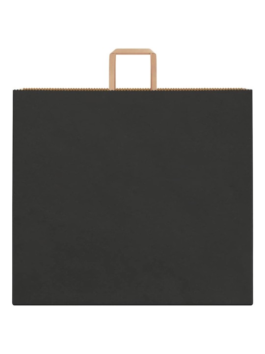 Paperikassit 250 kpl kahvoilla musta 54x15x49 cm