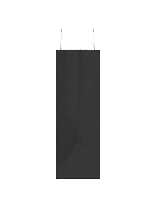 Paperikassit 250 kpl kahvoilla musta 54x15x49 cm