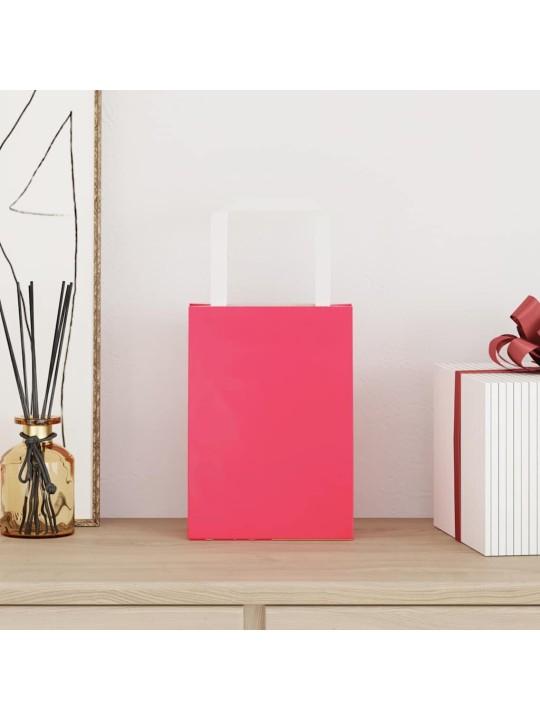 Paperikassit 50 kpl kahvoilla pinkki 15x8x21 cm