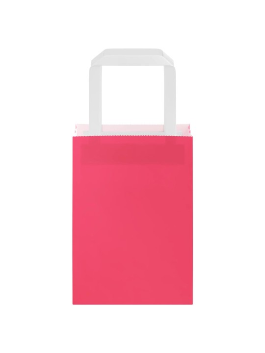 Paperikassit 50 kpl kahvoilla pinkki 15x8x21 cm
