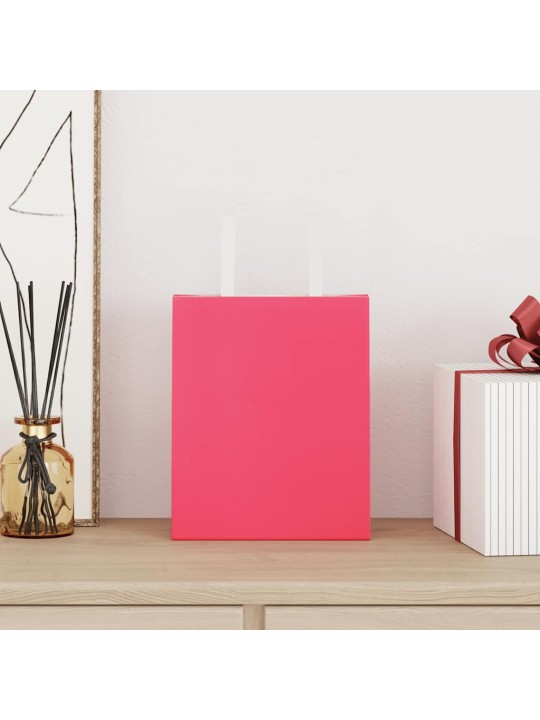 Paperikassit 50 kpl kahvoilla pinkki 18x8x22 cm