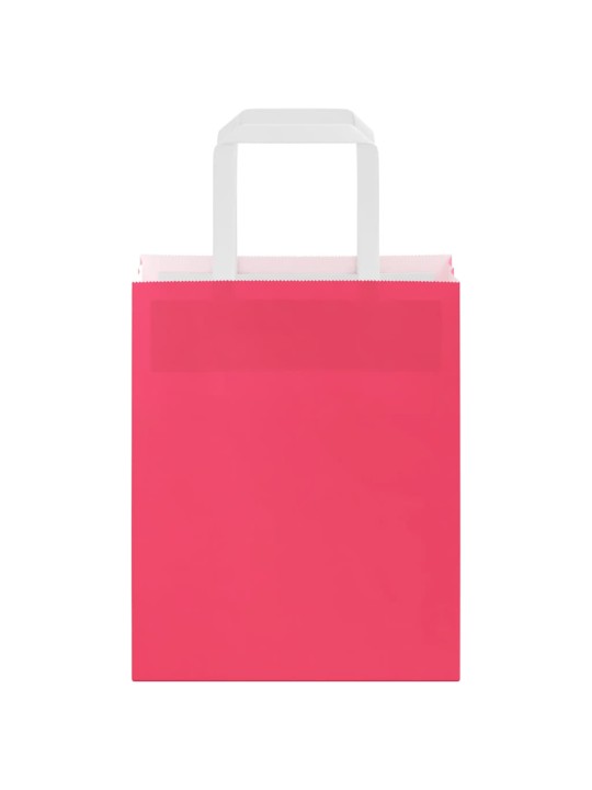 Paperikassit 50 kpl kahvoilla pinkki 18x8x22 cm