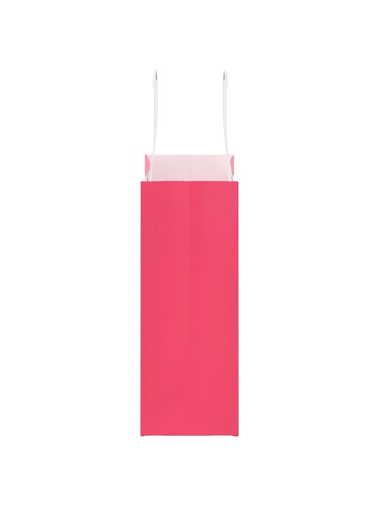 Paperikassit 50 kpl kahvoilla pinkki 18x8x22 cm