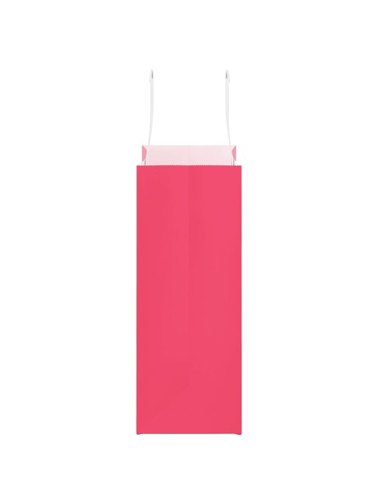 Paperikassit 50 kpl kahvoilla pinkki 21x11x28 cm