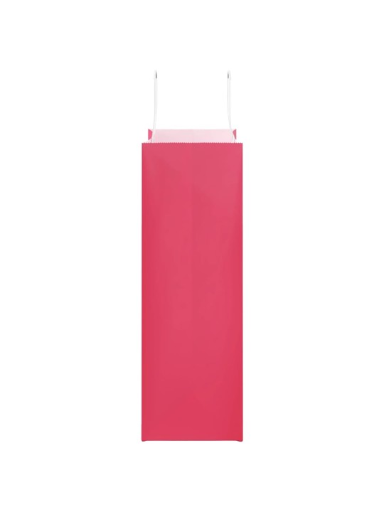 Paperikassit 50 kpl kahvoilla pinkki 26x12x35 cm
