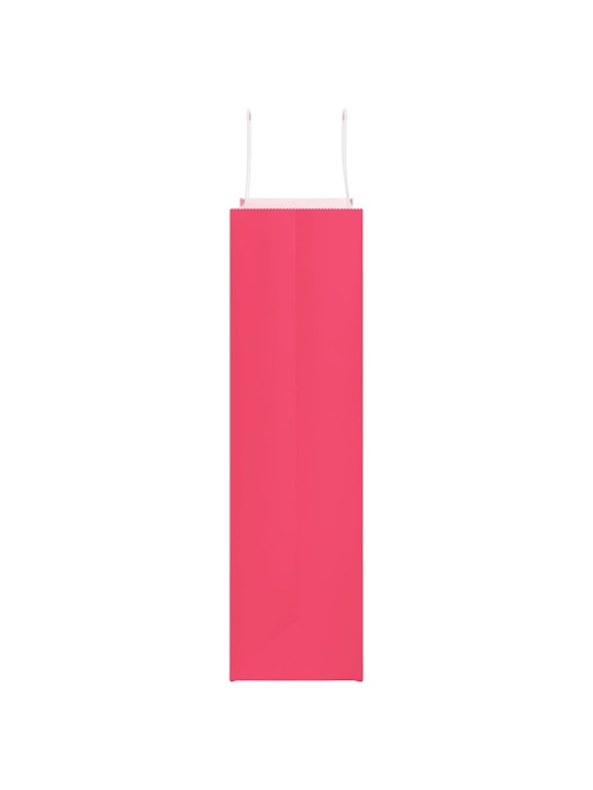 Paperikassit 50 kpl kahvoilla pinkki 32x12x42 cm