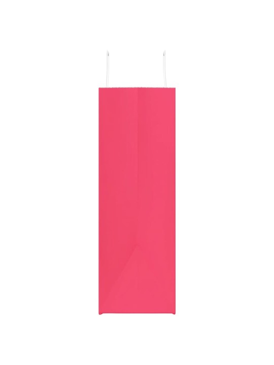 Paperikassit 50 kpl kahvoilla pinkki 54x15x49 cm