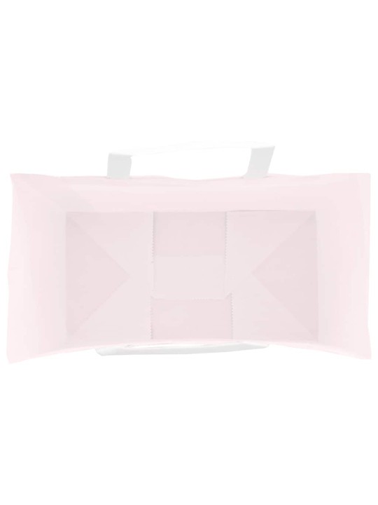 Paperikassit 250 kpl kahvoilla pinkki 21x11x28 cm