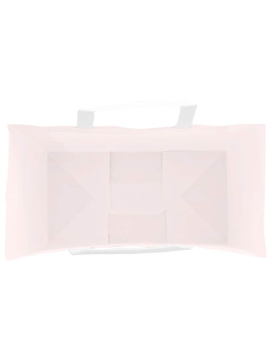 Paperikassit 250 kpl kahvoilla pinkki 21x11x36 cm