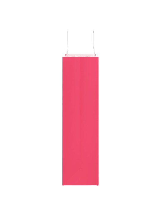 Paperikassit 250 kpl kahvoilla pinkki 32x12x42 cm