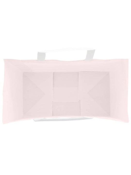 Paperikassit 250 kpl kahvoilla pinkki 32x17x25 cm