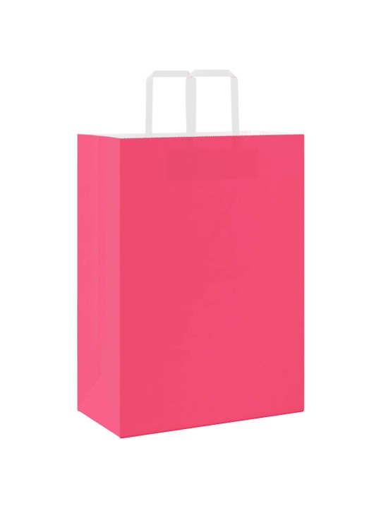 Paperikassit 250 kpl kahvoilla pinkki 32x17x44 cm