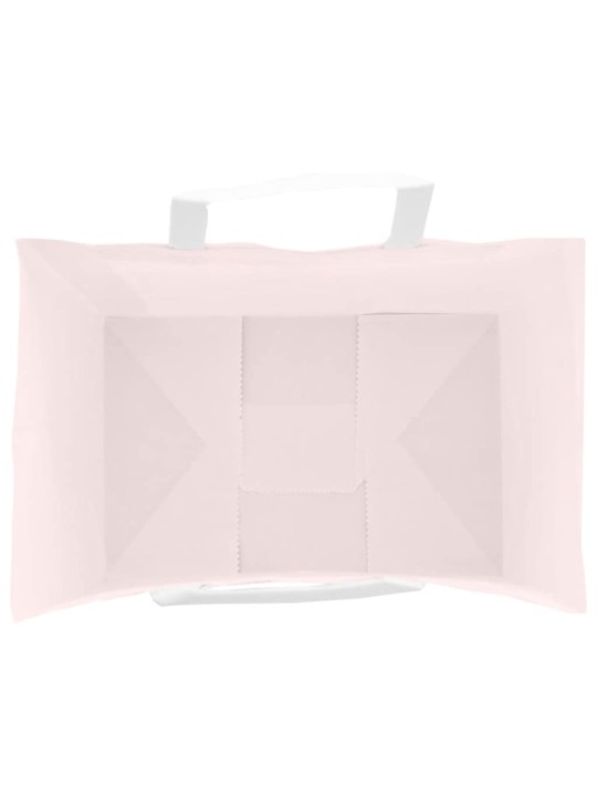 Paperikassit 250 kpl kahvoilla pinkki 32x22x28 cm