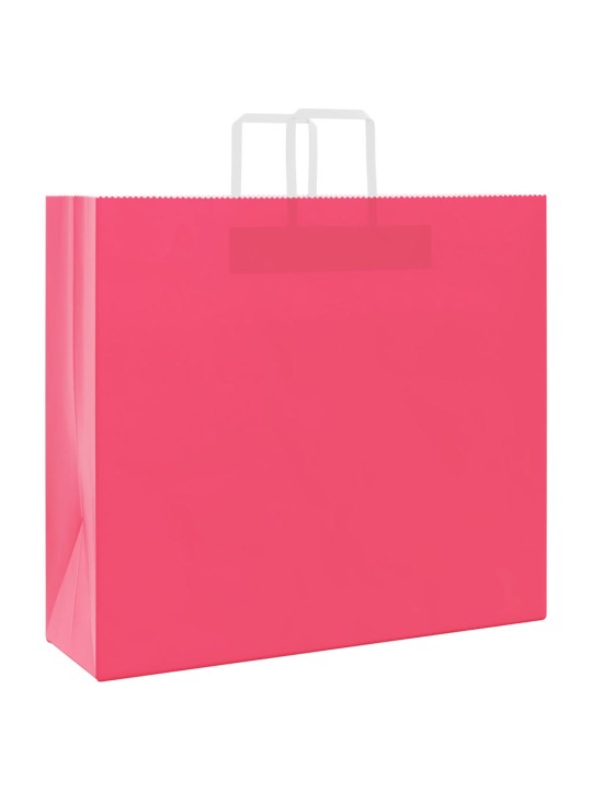 Paperikassit 250 kpl kahvoilla pinkki 54x15x49 cm
